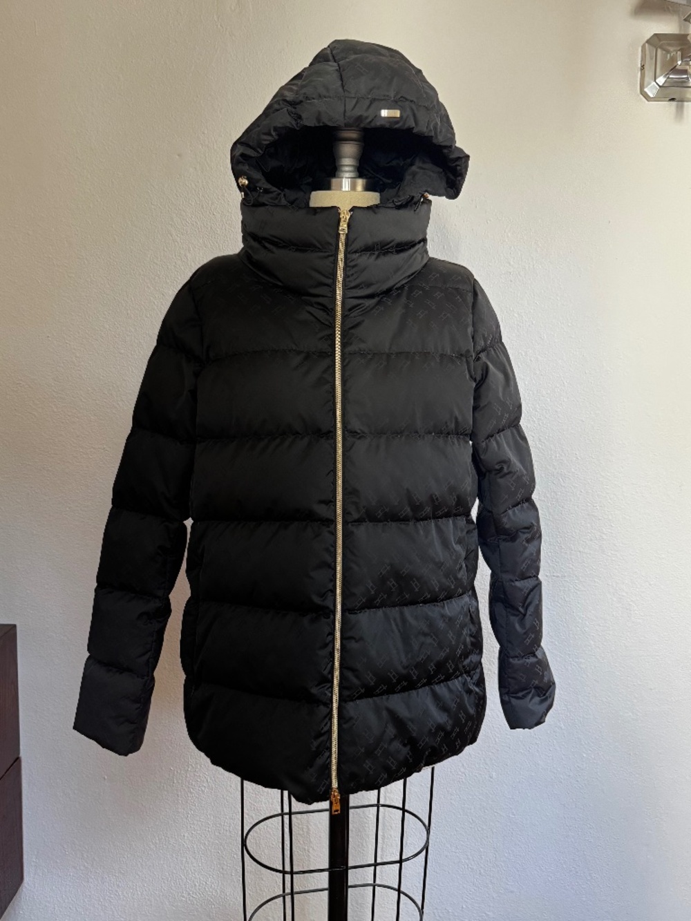 Herno Down Coat- Black-US 10 , IT46